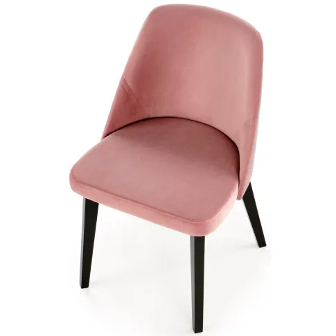 różowe krzesło tapicerowane hotelowe Puvo 3X