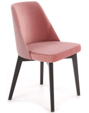 Różowe krzesło tapicerowane do salonu - Puvo 3X w sklepie Edinos.pl