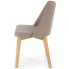 drewniane krzesło kubełkowe tapicerowane Puvo 4X