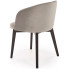 szare krzesło tapicerowane drewniane do stołu Puvo 5X