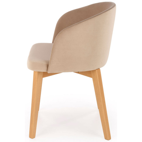 beżowe krzesło drewniane bukowe Puvo 6X