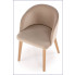 drewniane krzesło tapicerowane kubełkowe do jadalni Puvo 6X