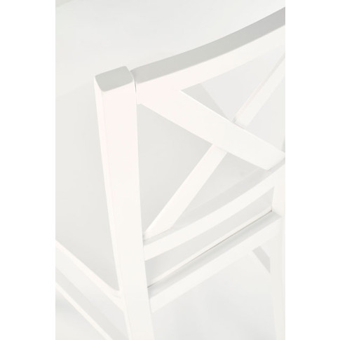 białe drewniane krzesło kuchenne skandynawskie Baxo 4X