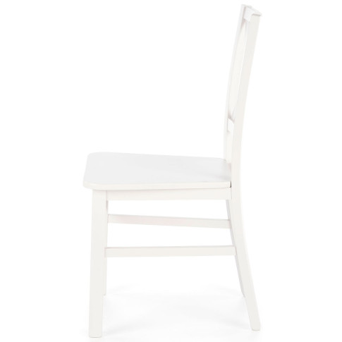 białe krzesło drewniane krzyżak Baxo 4X