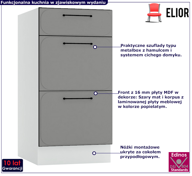 Dolna szafka kuchenna 40 cm Frev 8X