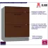 Kuchenna szafka dolna z szufladami 60cm ceglasty Fiorentina 14X