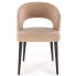 beżowe krzesło drewniane kubełkowe Fuso 4X