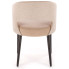 beżowe krzesło tapicerowane kubełkowe do salonu Fuso 4X