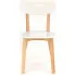białe krzesło drewniane do jadalni Juxo