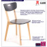 infografika czarne krzesło kuchenne drewniane juxo
