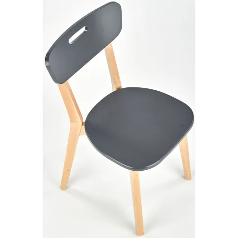 drewniane krzesło z drewna bukowego szare Juxo