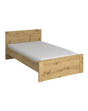 Minimalistyczne łóżko 120x200 dąb artisan - Basani 18X w sklepie Edinos.pl