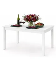 Biały prostokątny stół rozkładany - Roxin w sklepie Edinos.pl