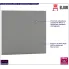 Front do zmywarki 60cm z panelem odkrytym szary Fiorentina 23X