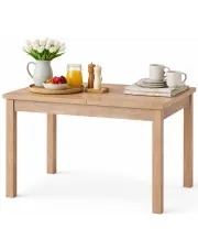 Prostokątny rozkładany stół skandynawski dąb sonoma - Roxin w sklepie Edinos.pl