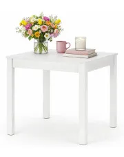 Biały kwadratowy stół kuchenny 80x80 cm - Jownia w sklepie Edinos.pl