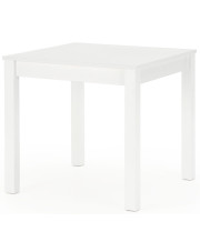 Biały kwadratowy stół kuchenny 80x80 cm - Bozi w sklepie Edinos.pl