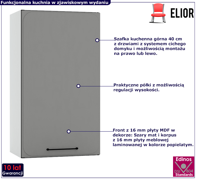 Górna szafka kuchenna 40 cm Frev 26X