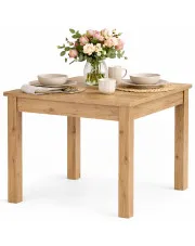 Mały kwadratowy stół dąb artisan 80x80 cm - Jownia w sklepie Edinos.pl