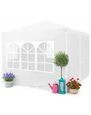 Biały namiot ogrodowy z oknami - Bentis w sklepie Edinos.pl