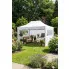 Ogród z białym namiotem plenerowym Exio