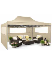 Beżowy namiot ogrodowy - Exio w sklepie Edinos.pl