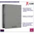 Kuchenna szafka górna z ociekarką 60cm szary Fiorentina 31X