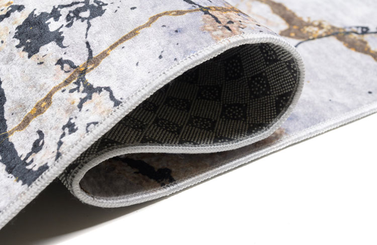 Jasnoszary dywan glamour typu marmur Piperita 3X