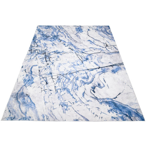 prostokątny dywan szaro niebieski nowoczesny Valano 3X