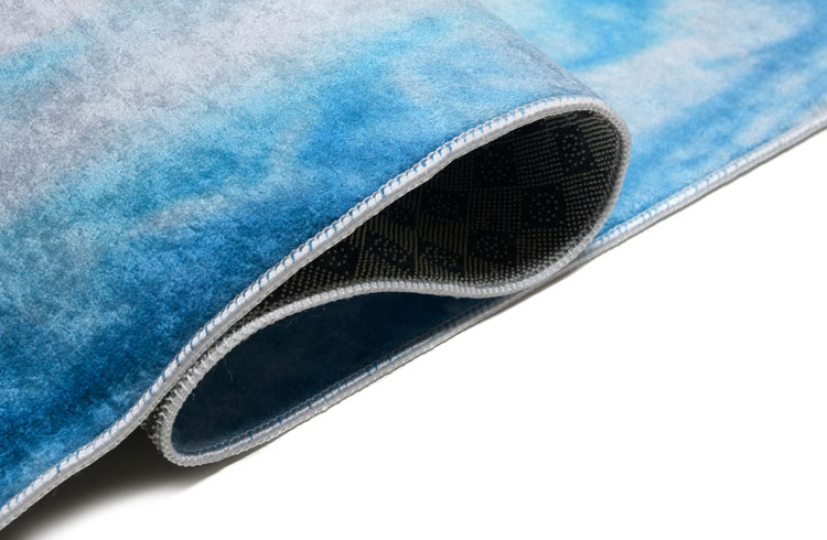 Niebiesko-złoty dywan z marmurowym wzorem Valano 4X