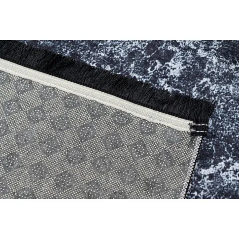 szaro czarny dywan w stylu glamour z frędzlami Valano 5X