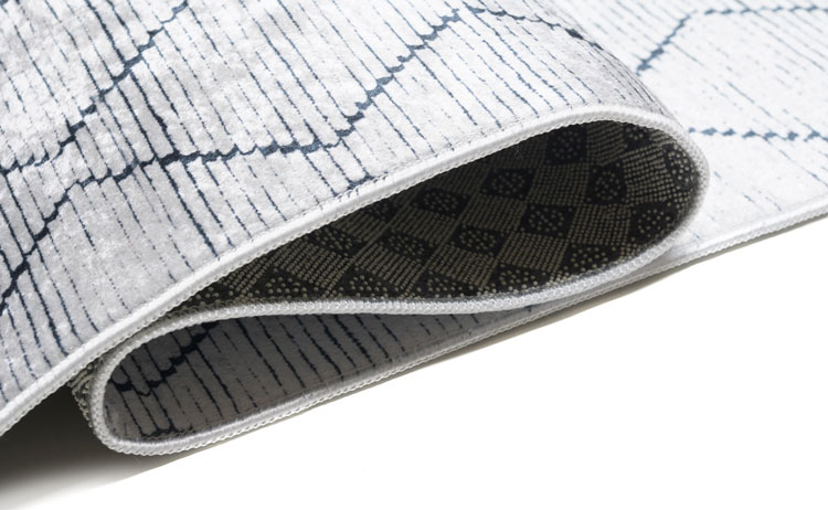 Jasnoszary dywan w geometryczny wzór Coril 3X