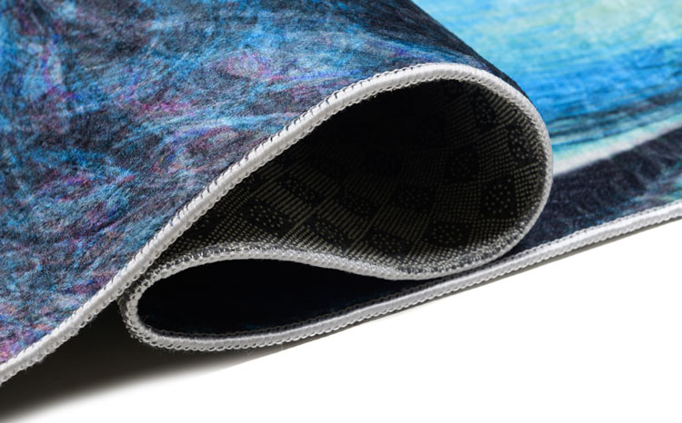 Niebiesko-kolorowy dywan nowoczesny do salonu Valano 4X