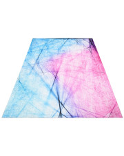 Różowo-niebieski dywan nowoczesny - Valano 4X  w sklepie Edinos.pl