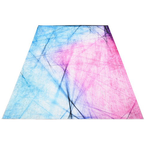 różowo niebieski dywan w nowoczesny wzór Valano 4X