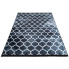 czarny dywan geometryczny w stylu glamour z frędzlami Drafio 6X