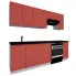Komplet szafek kuchennych 240cm ceglasty tuscan red Fiorentina 37X