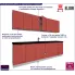 Komplet mebli do kuchni 260cm ceglasty Fiorentina 38X