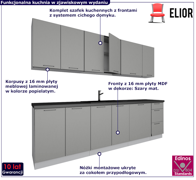 Komplet szafek kuchennych Frev 38X