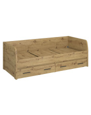 Młodzieżowe łóżko z szufladami 90x200 dąb artisan - Basani 28X w sklepie Edinos.pl