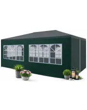 Zielony namiot plenerowy z oknami - Poniwa w sklepie Edinos.pl