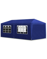 Niebieski namiot ogrodowy z oknami - Pikol