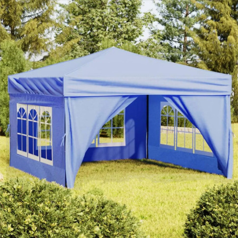 Wizualizacja niebieskiego namiotu ogrodowego Sanmi
