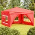 Wizualizacja czerwonego namiotu ogrodowego Sanmi