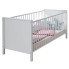 łóżeczko dla niemowlaka barierki białe Jasaro 7X