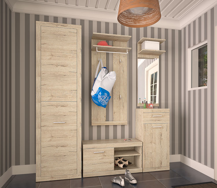 Panel z lustrem dąb san remo Lister XL 12X