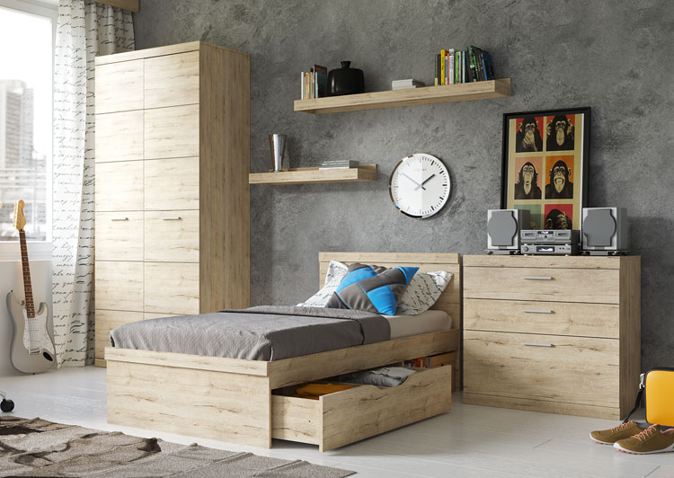 Minimalistyczna półka do pokoju młodzieżowego Lister XL 13X