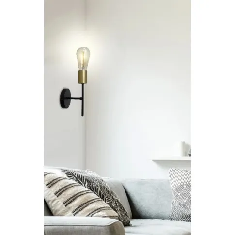 Loftowy czarny kinkiet ścienny V111-Sagiro