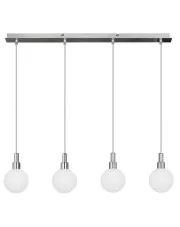 Minimalistyczna lampa wisząca na listwie chrom - V114-Suso