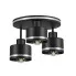 Zdjęcie produktu Clario lampa sufitowa czarny talerz 3x40w e27 klosz czarny+srebrny.
